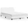 Image de vidaXL Cadre de lit sans matelas "Zadar" blanc 120x200 cm similicuir