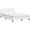 Image de vidaXL Cadre de lit sans matelas "Zadar" blanc 140x190 cm similicuir