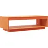 Image de vidaXL Table basse brun cire 110x50x33,5 cm Pin massif