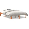 Image de vidaXL Lit en bois massif sans matelas pin brun cireux 140x200 cm