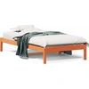 Image de vidaXL Lit de jour sans matelas brun cireux 90x200 cm pin massif