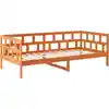 Image de vidaXL Lit de jour sans matelas brun cireux 90x200 cm pin massif
