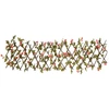 Image de vidaXL Treillis avec lierre artificiel extensible rose foncé 180x20cm