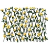 Image de vidaXL Treillis avec lierre artificiel extensible jaune 180x60 cm
