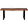Image de vidaXL Table basse brun miel 110x55x40 cm bois massif acacia