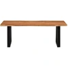 Image de vidaXL Table basse 110x55x40 cm en bois massif d'acacia