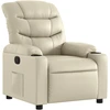 Image de vidaXL Fauteuil relax Crème Similicuir