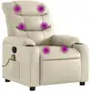 Image de Fauteuil de massage Crème Similicuir