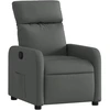 Image de vidaXL Fauteuil relax gris foncé Tissu