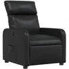 Image de vidaXL Fauteuil relax noir similicuir