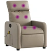 Image de vidaXL Fauteuil de massage Cappuccino-Brun Similicuir