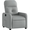 Image de vidaXL Fauteuil relax gris clair Tissu