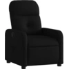 Image de vidaXL Fauteuil relax noir tissu