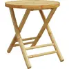 Image de vidaXL Table de jardin pliante Ø45x45 cm Bambou