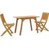 Image de vidaXL Ensemble de balcon 3 pièces bois massif acacia