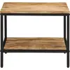 Image de vidaXL Table basse 55x55x45 cm Bois massif rugueux Mango