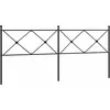 Image de vidaXL Tête de lit en métal noir 193 cm