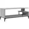 Image de vidaXL Armoire TV Gris Sonoma 102x40x41 cm Bois composite et acier