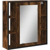 Image de Armoire de toilette Chêne fumé 60x16x60 cm Bois composite