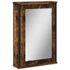 Image de vidaXL Armoire à miroir de salle de bain chêne fumé 42x12x60 cm Bois composite