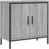 Image de vidaXL Armoire sous lavabo Gris Sonoma 60x30x60 cm Bois composite