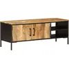 Image de vidaXL Armoire TV 110x35x40 cm en bois massif de manguier