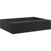 Image de vidaXL Lavabo 50x38x11 cm Fonte minérale/fonte de marbre noir mat