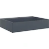 Image de vidaXL Lavabo 50x38x11 cm fonte minérale/fonte de marbre anthracite