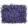 Image de vidaXL Pare-vue en feuilles artificielles 24 pcs. Violet 40x60 cm