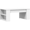 Image de vidaXL Table basse blanche 102x55x42 cm Bois composite