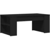 Image de vidaXL Table basse noire 102x55x42 cm Bois composite