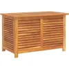 Image de vidaXL Coffre de jardin avec fentes d'aération 90x50x56 cm bois massif acacia