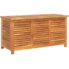 Image de vidaXL Coffre de jardin avec fentes d'aération 113x50x56 cm bois massif acacia