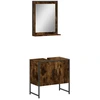 Image de vidaXL Ensemble de meubles de salle de bain 2 pièces chêne fumé bois composite