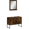 Image de vidaXL Ensemble de meubles de salle de bain 2 pièces chêne fumé bois composite