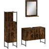 Image de vidaXL Ensemble de meubles de salle de bain 3 pièces chêne fumé bois composite