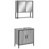 Image de vidaXL Ensemble de meubles de salle de bain 2 pièces Gris Sonoma Bois composite