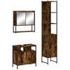 Image de vidaXL Ensemble de meubles de salle de bain 3 pièces chêne fumé bois composite
