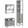 Image de vidaXL Ensemble de meubles de salle de bain 3 pièces Gris Sonoma Bois composite