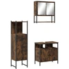 Image de vidaXL Ensemble de meubles de salle de bain 3 pièces chêne fumé bois composite