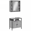 Image de vidaXL Ensemble de meubles de salle de bain 2 pièces Gris Sonoma Bois composite