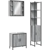Image de vidaXL Ensemble de meubles de salle de bain 3 pièces Gris Sonoma Bois composite
