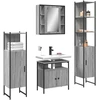 Image de vidaXL Ensemble de meubles de salle de bain 4 pièces Gris Sonoma Bois composite