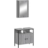 Image de vidaXL Ensemble de meubles de salle de bain 2 pièces Gris Sonoma Bois composite