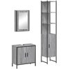 Image de vidaXL Ensemble de meubles de salle de bain 3 pièces Gris Sonoma Bois composite