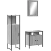 Image de vidaXL Ensemble de meubles de salle de bain 3 pièces Gris Sonoma Bois composite