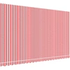 Image de vidaXL Toile de store rouge et blanc rayé 5x3 m
