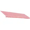 Image de vidaXL Toile de store rouge et blanc rayé 5x3,5 m