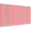 Image de Toile de store rouge et blanc rayé 6x3 m