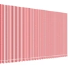 Image de vidaXL Toile de store rouge et blanc rayé 6x3,5 m